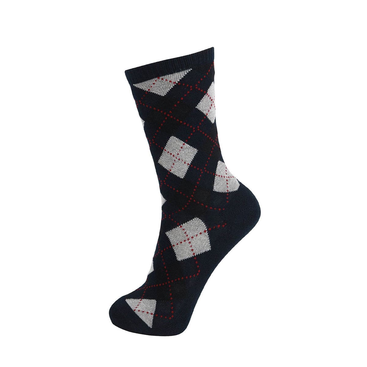 Design Bamboo Crew Argyle Dress Socks Cushioned, 6 Pairs - md-diab